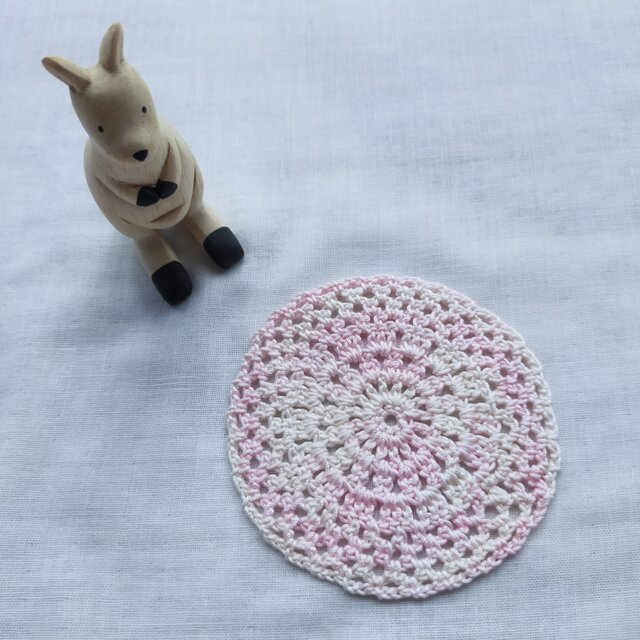 maaruI コースター ミルキーピンク系【9.0cm】