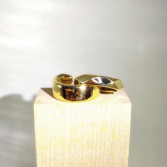 送料無料【真鍮イヤーカフセット｜限定7セット】ハンドメイド作品