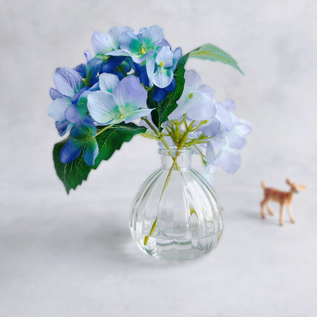 マジカルウォーター　ドライフラワー 紫陽花のマジカルウォーター Blue 枯れない花 インテリア