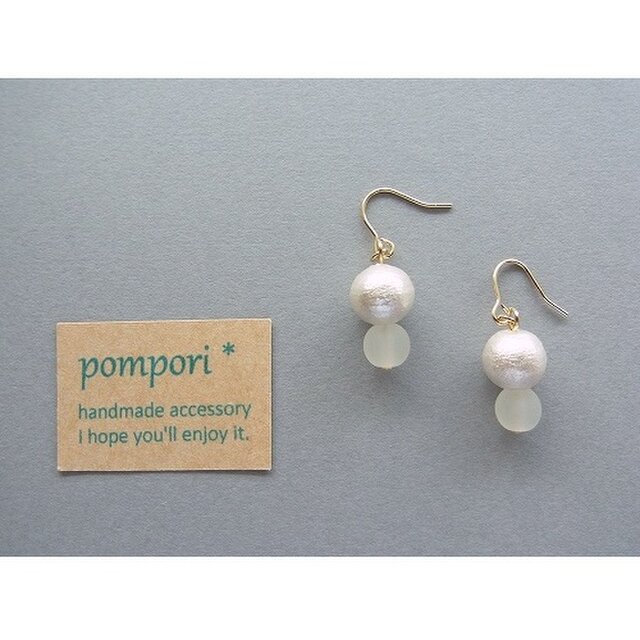 melting snowピアス