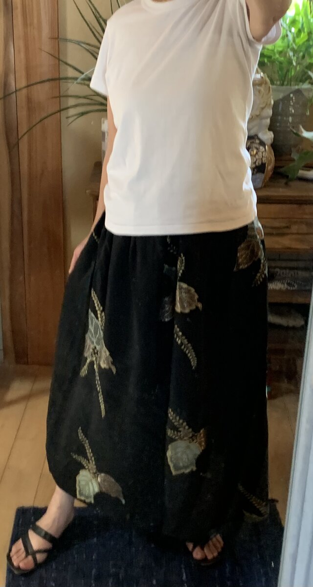 着物羽織解からギャザースカート