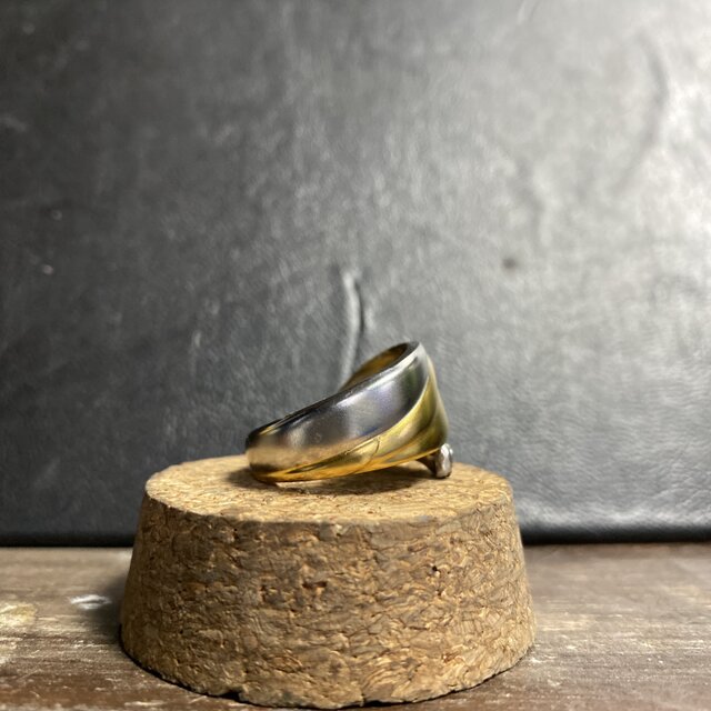 ハンドメイドリングno.GSL シルバーアクセサリー スプーンリング