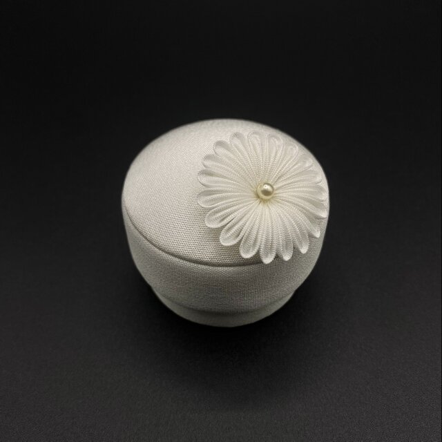 絹小箱 花 【リングケース、アクセサリー・ジュエリー入れ等】正絹