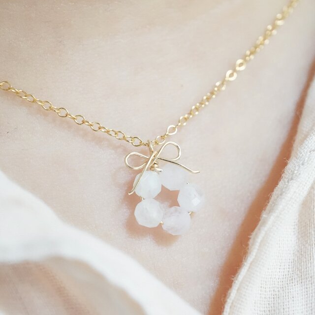 お得セット】「桜の花結」モルガナイト 淡水パール ピアス イヤリング