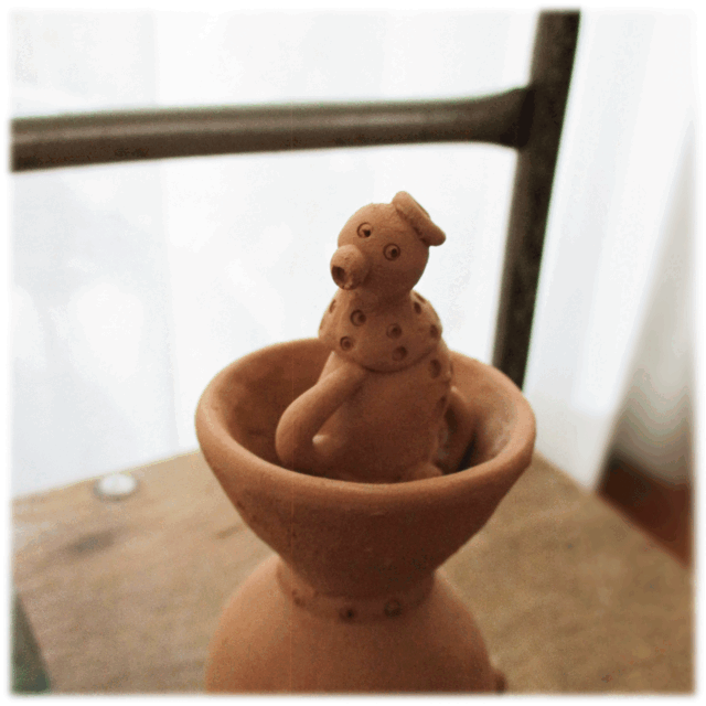 ハニワちゃん】ちびハニワ付き たこ | iichi 日々の暮らしを心地よく