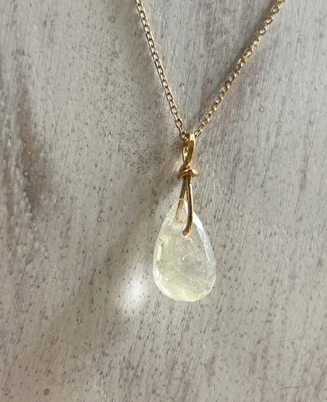 K24純金リビアングラス ペンダントトップ/ピアス◇K24 Pure Gold