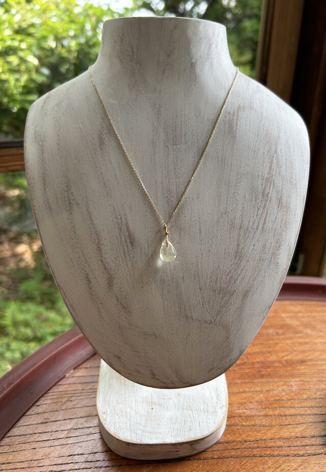 K24純金リビアングラス ペンダントトップ/ピアス◇K24 Pure Gold