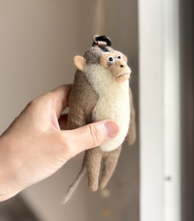 ミナミブタオザルのキーホルダー