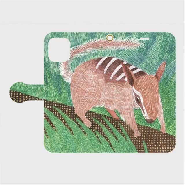 チュナ案内帖｜手帳型iPhoneケース（フクロアリクイ）