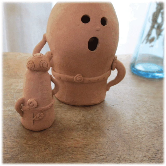 ハニワちゃん】ちびハニワ付き かめ | iichi 日々の暮らしを心地よく