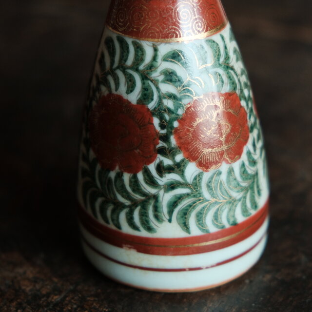 九谷焼 九谷 赤絵 酒器 人物画明治九谷　アンティーク九谷　徳利　古美術 　2客 九谷焼 九谷 赤絵 酒器 人物画明治九谷 アンティーク九谷 徳利 古美術 2客