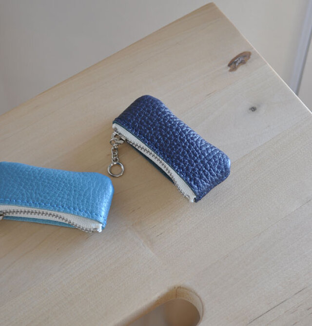 ちびちびジップケース　ネイビー