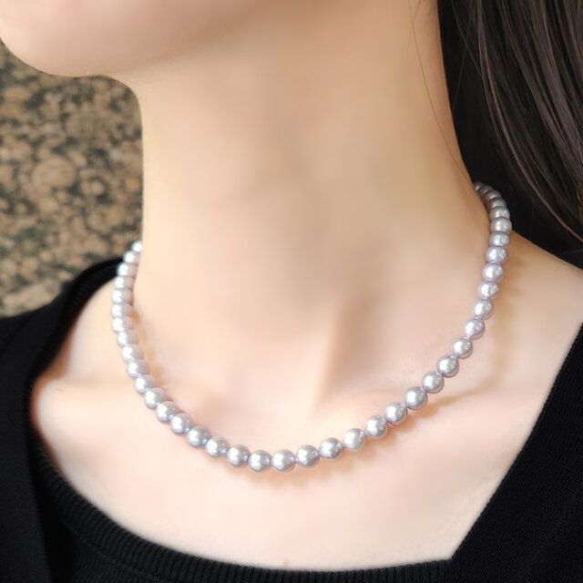 シルバーパール（淡水真珠）の一連ネックレス ～銀花 | iichi 日々の