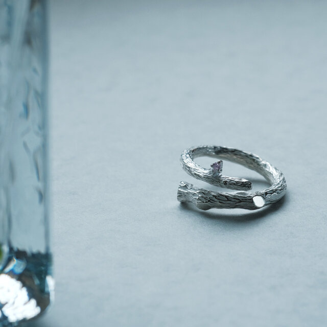 花モチーフ ゴールド色リング 925シルバー シルバー925 メンズ レディース リング 花 フラワー