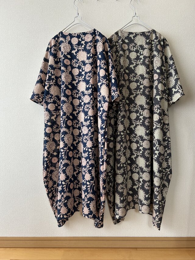 Sale20%オフ インド綿ハンドブロックプリント コクーン