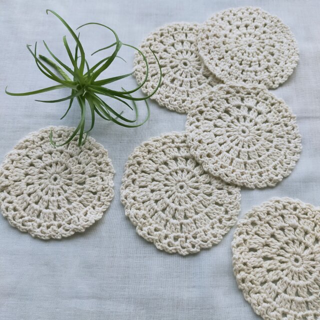 maaruI コースター オフホワイト【10.0cm】