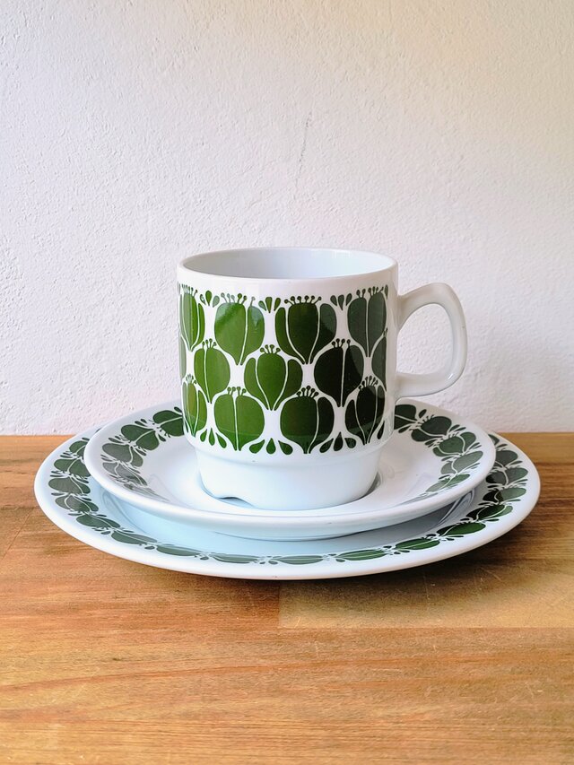 EGERSUND/エーゲルスン　KORULEN / カップ＆ソーサー　ケーキプレートセット⑦