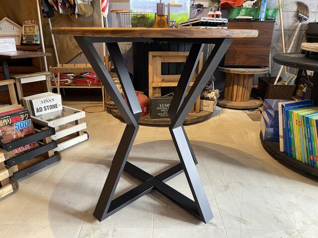 在庫あり　即納　丸テーブル　机　リビング　ナチュラル　アイアン　カフェ it-67a9560b09aca-1200.jpg