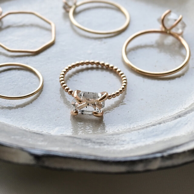 14kgfハーキマーダイヤモンドリング dot grand | iichi 日々の暮らしを