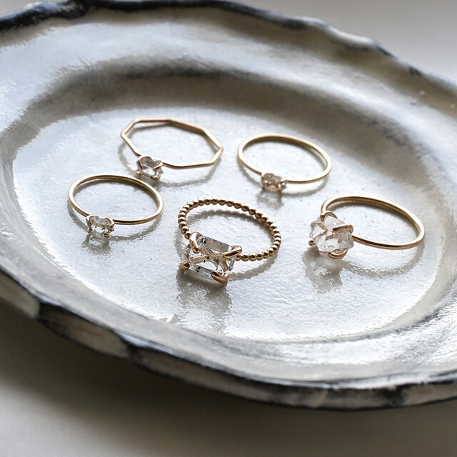 14kgfハーキマーダイヤモンドリング dot grand | iichi 日々の