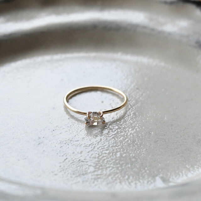 14kgfハーキマーダイヤモンドリング petit A