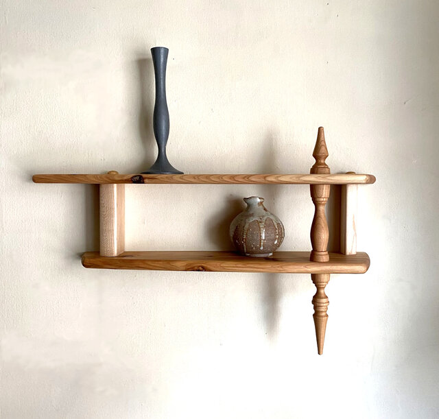ウォールシェルフ 飾り棚 ＜杉＞ | iichi 日々の暮らしを心地よくする