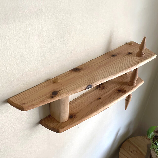 シェルフ 飾り棚 幅100cm 杉板 シェルフ 飾り棚 幅100cm 杉板