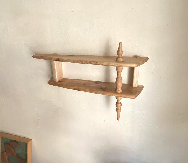 ウォールシェルフ 飾り棚 ＜杉＞ | iichi 日々の暮らしを心地よくする