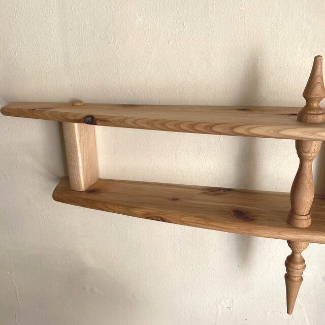 ウォールシェルフ 飾り棚 ＜杉＞ | iichi 日々の暮らしを