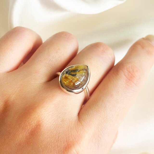 SV950 ルチルクォーツ リング | iichi 日々の暮らしを心地よくする