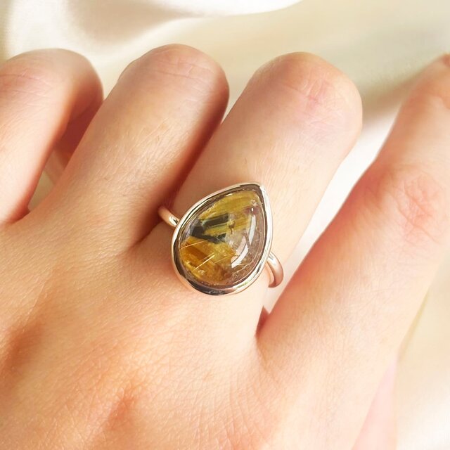 SV950 ルチルクォーツ リング | iichi 日々の暮らしを心地よくする