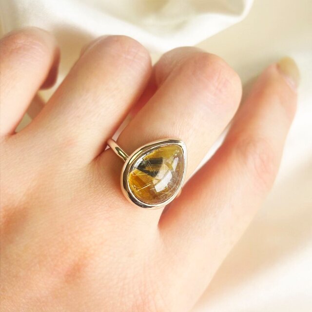 SV950 ルチルクォーツ リング | iichi 日々の暮らしを心地よくする