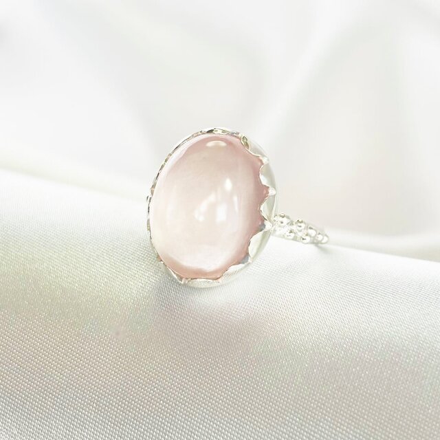 SV925 ローズクォーツ リング | iichi 日々の暮らしを心地よくする