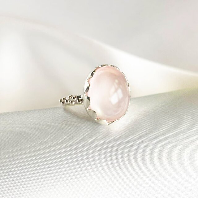 SV925 ローズクォーツ リング | iichi 日々の暮らしを心地よくする