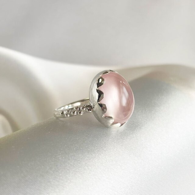 SV925 ローズクォーツ リング | iichi 日々の暮らしを心地よくする
