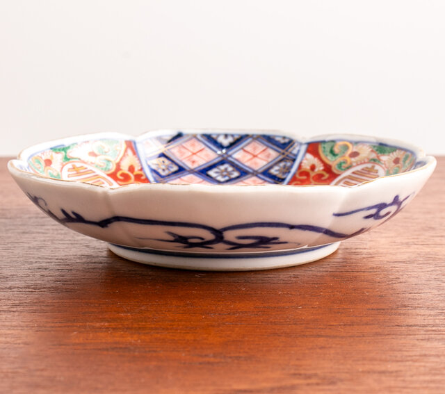 大聖寺伊万里 金襴手更紗文 四寸皿 明治時代 E1458A | iichi 日々の