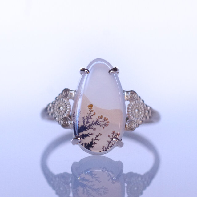 デンドリティックアゲートK10リング MALWA (マルワ)[M253]