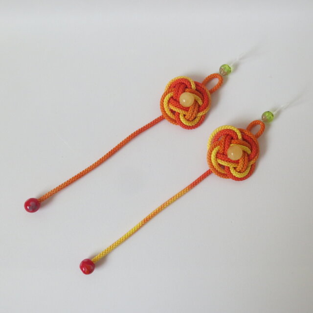 和みピアス　橙