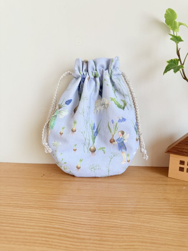 ラウンド巾着袋（ドイツ生地）