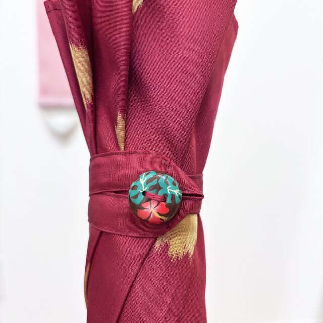 ハンドメイド　着物から作った日傘　朱夏 着物から作った日傘 朱夏 | iichi 日々の暮らしを心地よくする