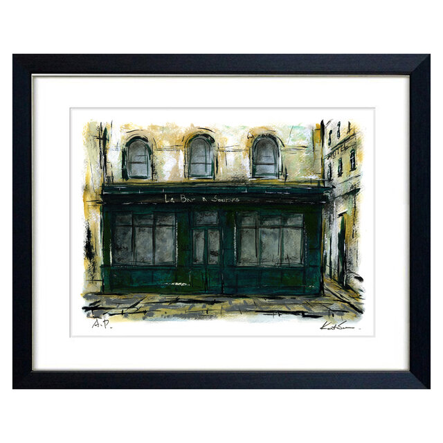 Le Bar a Soupes」絵画 風景画 パリ 版画 インテリアアート | iichi
