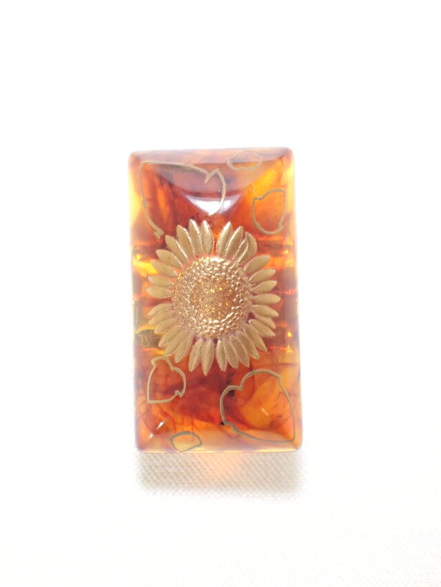 蒔絵タックピン ”黄金花車”