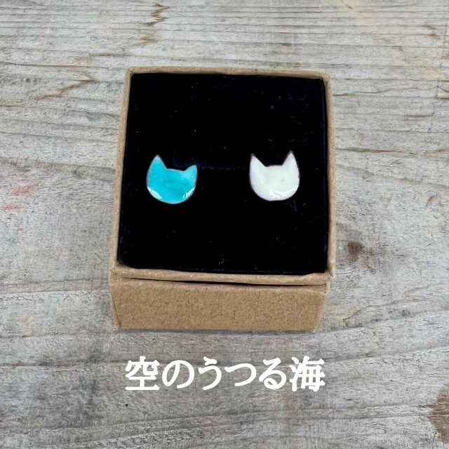 ♡ ねこ57さま ♡ 2wayチタンピアス オキナワミニネコ チタンポストピアス | iichi 日々の暮らしを心地よく