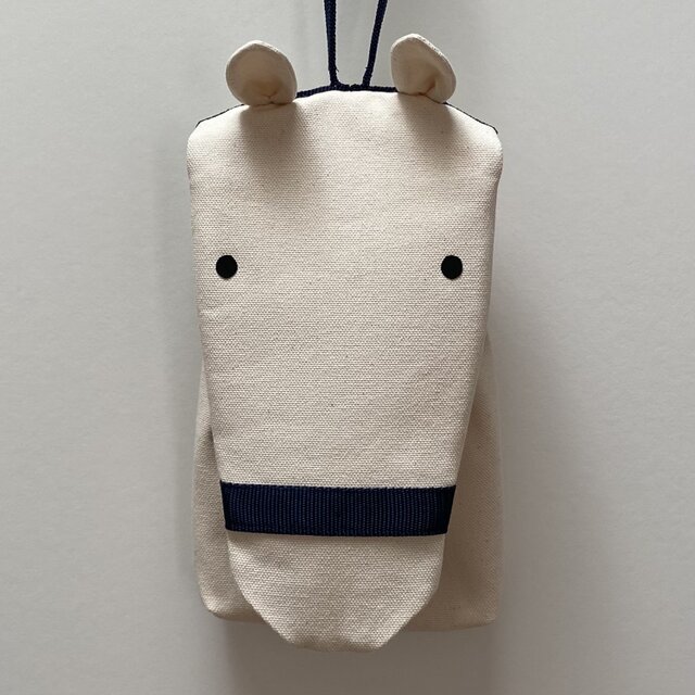 馬ポーチ・葦毛