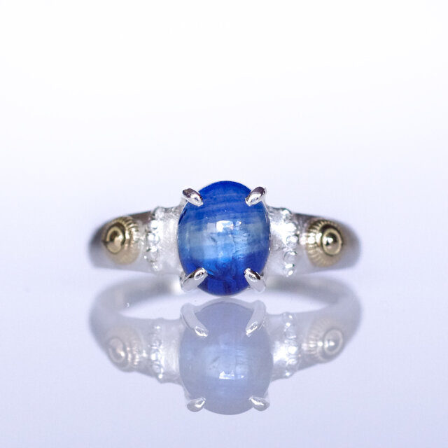 カイヤナイト Silver/K18リング EPA (エパ)【E001】