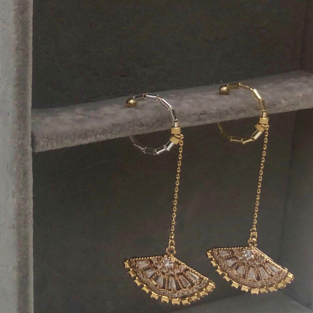 ★雅 Miyabi | 耳元で舞う扇 ★イヤーカフ 片耳