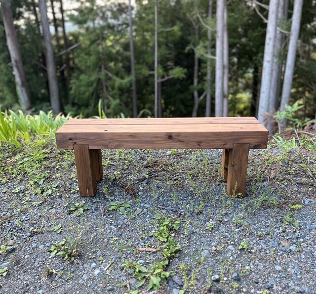 幅170cmフラワーガーデンどっしりベンチ☆防腐処理 幅170cmフラワーガーデンどっしりベンチ☆防腐処理 どっしり