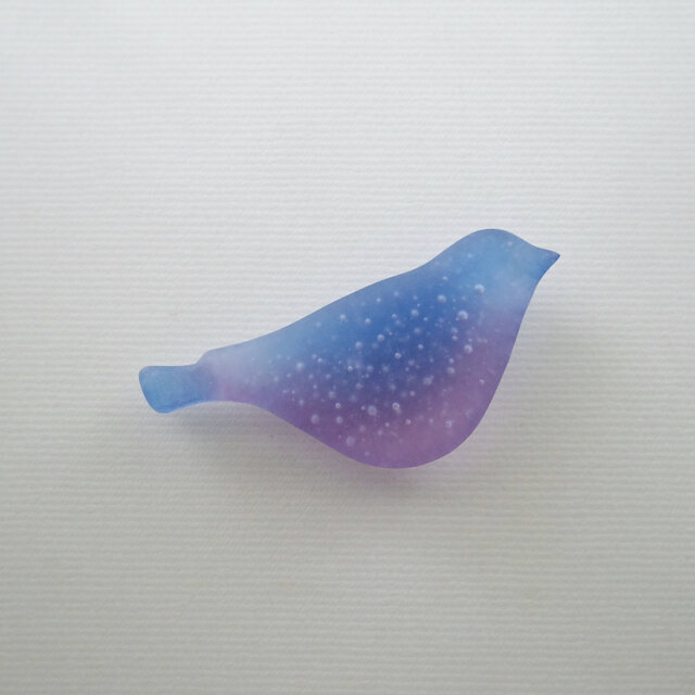 鳥のオブジェ［紫陽花色］① | iichi 日々の暮らしを心地よくする