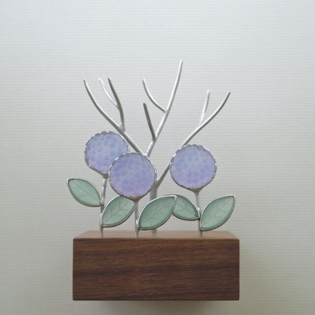 鳥と紫陽花のオブジェ | iichi 日々の暮らしを心地よくする