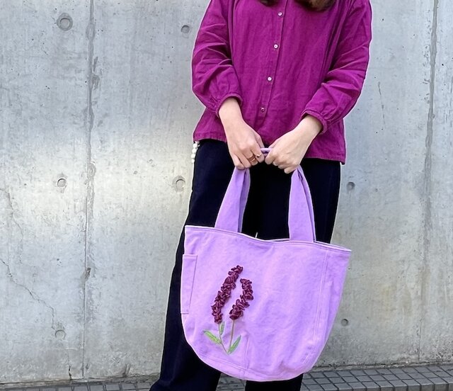 bigトート ＊ラベンダー＊ ライラックパープル 1点のみ | iichi 日々